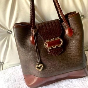 Brigthon handbag leather
